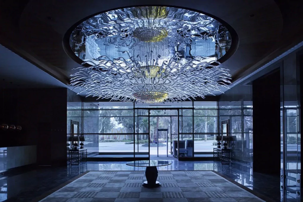 Chandelier installation